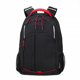 Молодежный рюкзак TORBER T2324R ROCKIT чёрный/красный, нейлон, 22 л 