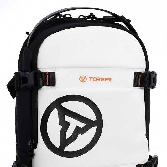 Рюкзак на одно плечо TORBER Xtreme TS1042WH, белый/черный 5л 