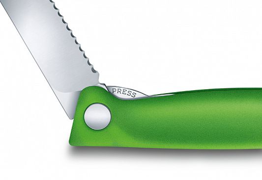 Складной нож для овощей Victorinox Swiss Classic 6.7836.F4B зеленый