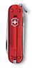 Нож брелок Victorinox Classic SD полупрозрачный красный 0.6223.T