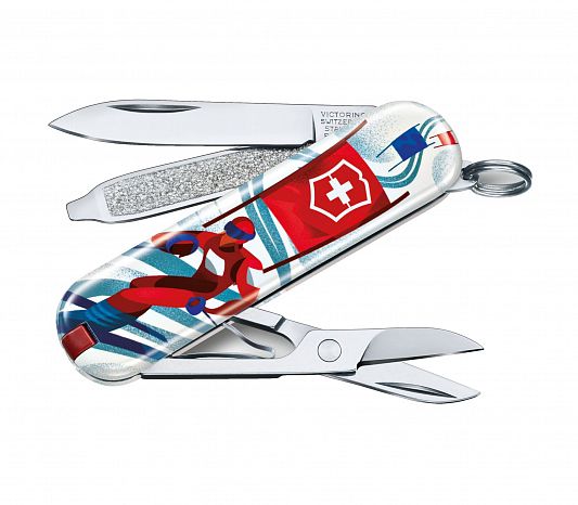 Нож брелок VICTORINOX 0.6223.L2008 Ski Race - Лыжная гонка