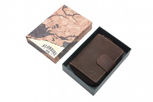 Бумажник женский KLONDIKE Wendy KD1028-03 натуральная кожа темно-коричневый