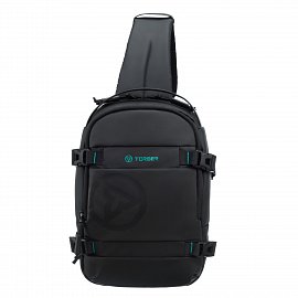 Рюкзак на одно плечо TORBER Xtreme TS1042BL, чёрный 5л  