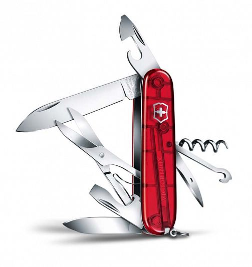 Нож складной VICTORINOX Climber 1.3703.T красный 14 функций