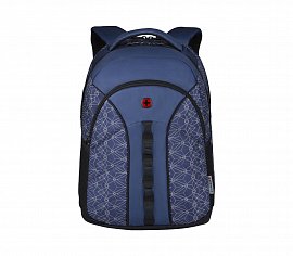 Стильный рюкзак WENGER Sun 610214 синий со светоотражающим принтом 27 л  + Видеообзор 