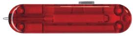 Накладка задняя для ножей VICTORINOX 58 мм полупрозрачная красная C.6300.T4