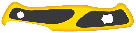 Накладка передняя для ножей VICTORINOX 130 мм C.9738.C1 желтая