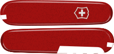 Набор накладок для ножей Victorinox 84 мм C.2200.8 C.2200.4 красные ecoline с вырезом 