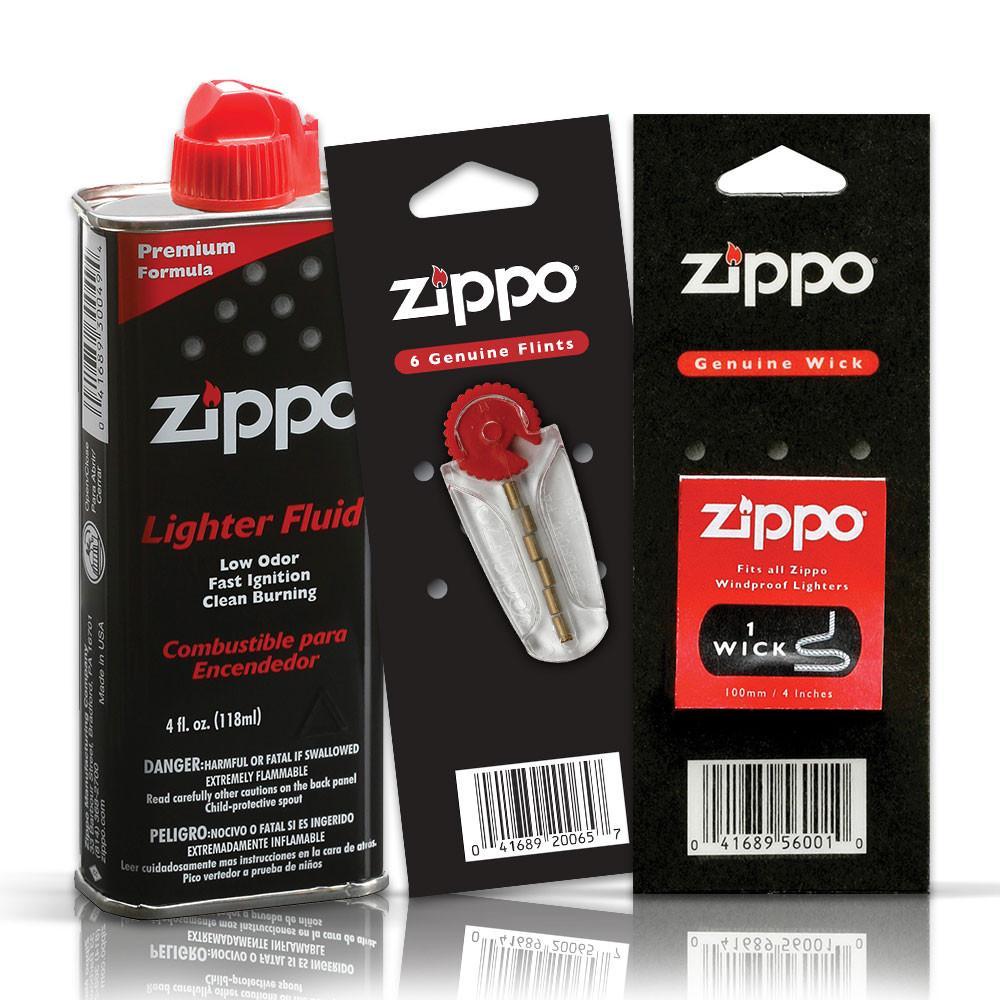 Набор расходников (топливо, кремний, фитиль) для зажигалок Zippo LSKZIP .