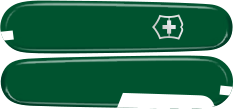 Набор накладок для ножей Victorinox 84 мм C.2604.3 C.2604.4 зеленые с вырезом 