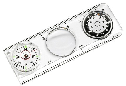 Линейка Victorinox 4.0568.44 с компасом, термометром и увеличительным стеклом