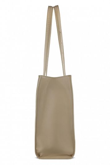 Бизнес-сумка женская наплечная BUGATTI Luna, бежевая, полиуретан, 40,5 x 14 x 30,5 см 49586150