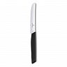 Нож столовый VICTORINOX 6.9003.11W Swiss Modern волнистое лезвие 11 см черный