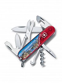 Нож складной VICTORINOX Climber Zurich 1.3703.TE5 красный 14 функций 