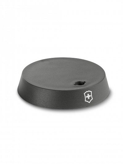 Подставка VICTORINOX под складной нож 9.6042, круглая, диаметр 90 мм, высота 17мм, чёрная