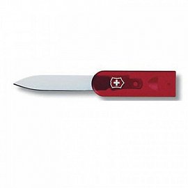 Нож для швейцарских карточек VICTORINOX A.6510.T красный полупрозрачный 