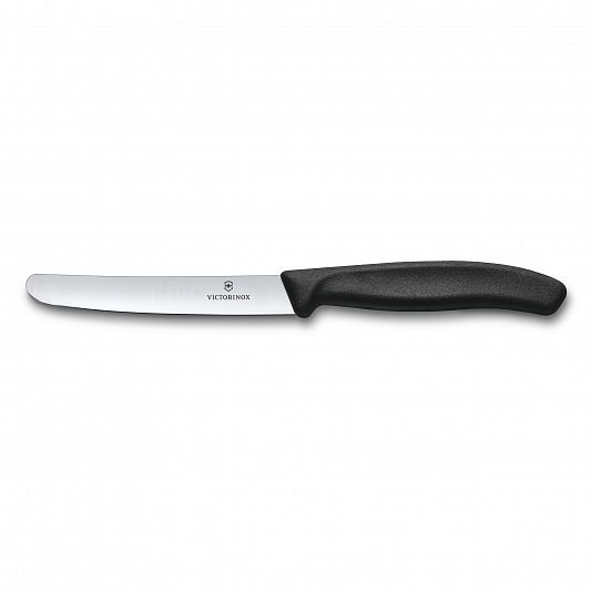 Нож столовый VICTORINOX 6.7803 SwissClassic прямой 11 см, черный