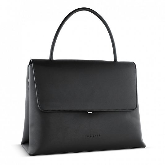 Сумка женская BUGATTI ILVA, черная, полиуретан, 35,5х15х28,5 см 49530201