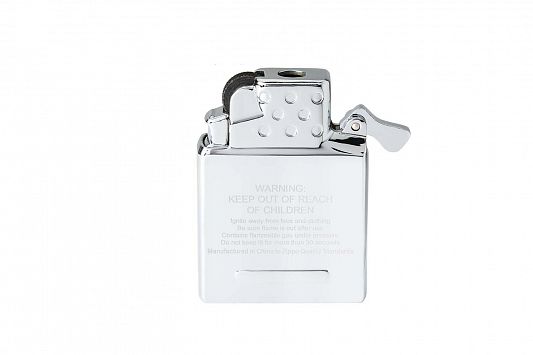 Газовый вставной блок для широкой зажигалки Zippo, одинарное жёлтое пламя, нержавеющая сталь 65807