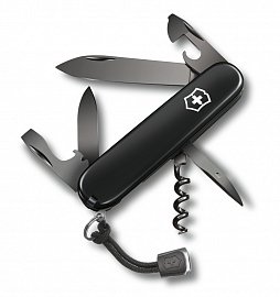 Нож складной VICTORINOX Spartan Onyx Black 91 мм 1.3603.31P  + Видеообзор 