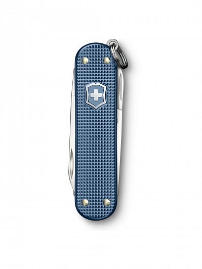 Коллекционный нож-брелок VICTORINOX Classic Alox LE 2025 58 мм, Glacial Blue, 0.6221.L26