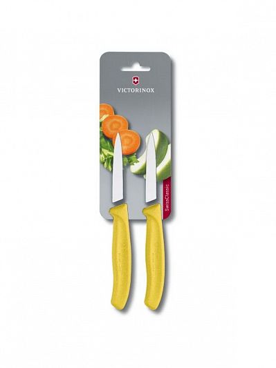Набор ножей для чистки овощей Victorinox SWISS CLASSIC 2 ножа 8 см желтый 6.7606.L118B