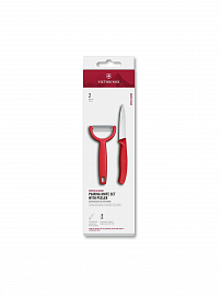 Набор для чистки овощей Victorinox Swiss Classic 2 предмета, красный, 6.7111.22C1 