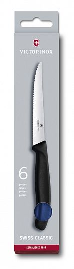 Набор из 6 ножей для стейков VICTORINOX SwissClassic 6.7232.6 синие