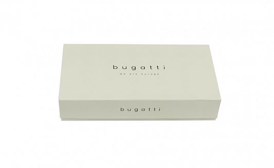 Портмоне BUGATTI Nobile, с защитой данных RFID, чёрное, воловья кожа/полиэстер, 12х2х9,5 см 49125401