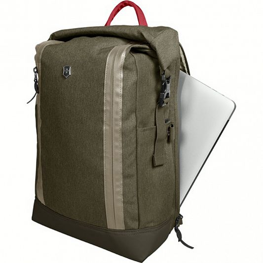 Рюкзак VICTORINOX 602148 Classic Rolltop Laptop зеленый 20 л