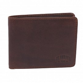 Бумажник KLONDIKE 1896 Amos KD1042-03 натуральная кожа коричневый 