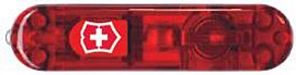 Накладка передняя для ножей VICTORINOX 58 мм полупрозрачная красная C.6200.T1	 