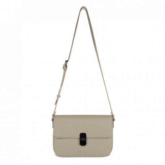 Сумка женская BUGATTI NELA, бежевая, полиуретан, 25х9х17,5 см 49384950