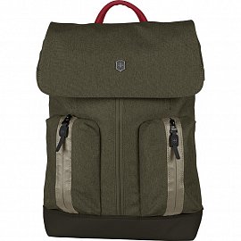 Рюкзак VICTORINOX 602146 Flapover Laptop Backpack зеленый 18л  + Видеообзор 