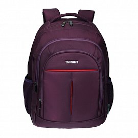 Рюкзак из плотной ткани Torber FORGRAD T9502-PUR с отделением для ноутбука 15", пурпурный, 19 л 