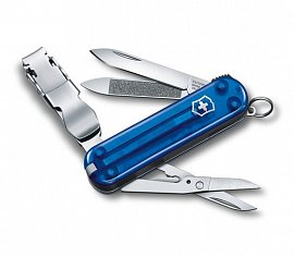 Нож-брелок VICTORINOX NailClip 580 0.6463.T2 полупрозрачный синий 65 мм 