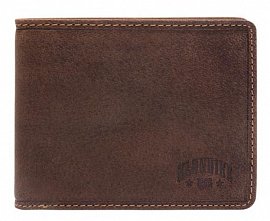 Бумажник мужской KLONDIKE John KD1005-01 натуральная кожа коричневый 