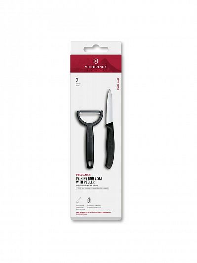 Набор для чистки овощей Victorinox Swiss Classic 2 предмета, черный, 6.7113.22