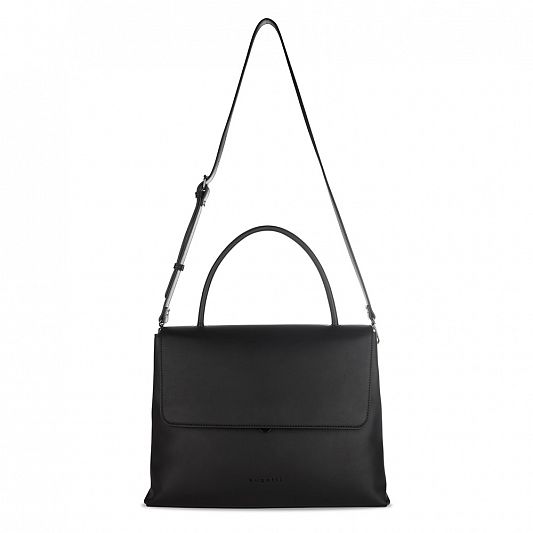 Сумка женская BUGATTI ILVA, черная, полиуретан, 35,5х15х28,5 см 49530201