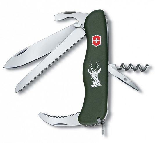Нож складной Victorinox Hunter 0.8873.4 зеленый