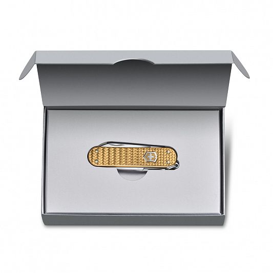 Нож-брелок VICTORINOX Classic SD Precious Alox "Brass Gold" 0.6221.408G