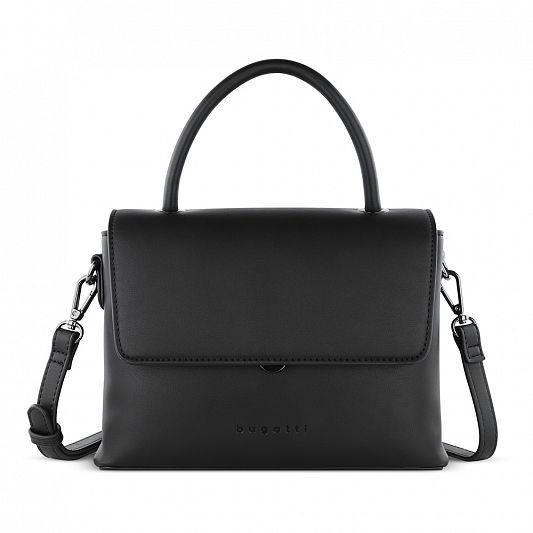 Сумка женская BUGATTI ILVA, черная, полиуретан, 23х9х18,5 см 49530001