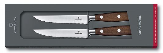 Ножи для стейка Victorinox Grand Maitre Steak 7.7240.2W кованые 120 мм волнистые