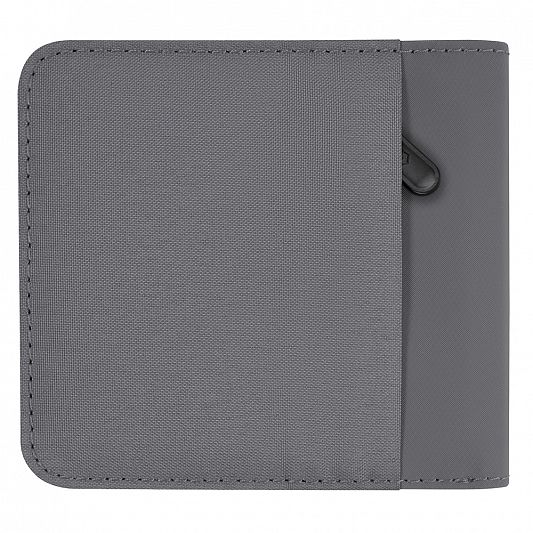 Бумажник VICTORINOX Travel Essentials Bi-Fold Wallet, с защитой от сканирования RFID, серый, полиэстер, 11x2x10 см 653364