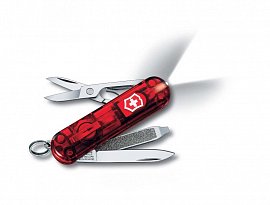 Нож брелок Victorinox Swiss Lite 0.6228.T красный полупрозрачный 