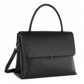 Сумка женская BUGATTI ILVA, черная, полиуретан, 30,5х14х24,5 см 49530101 