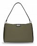 Сумка женская наплечная BUGATTI Leah, оливковая, полиуретан, 36х13х23 см 49605484