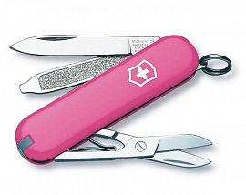 Нож брелок Victorinox Classic SD розовый 0.6223.51 