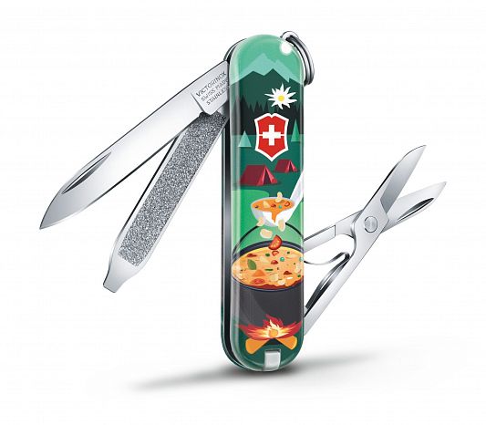 Нож брелок VICTORINOX 0.6223.L1907 Swiss mountain Dinner