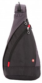 Рюкзак на одно плечо SwissGear MONO SLING SA 1092230 черный/серый 6 л  + Видеообзор 